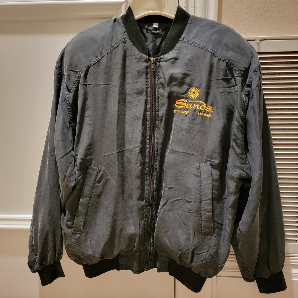 Vintage Women's Bomber Jacket Sand's Casino
